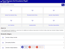 Tablet Screenshot of powerengineers-india.com